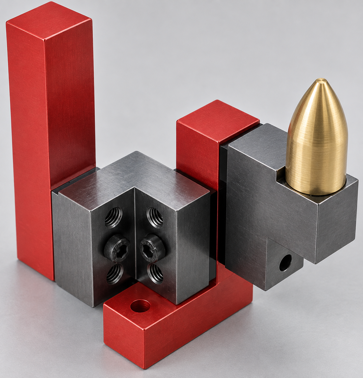 Conjunto de L-Blocks y componentes de montaje industrial